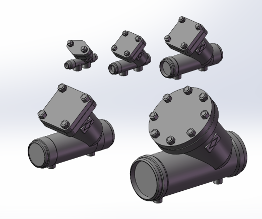 5款80MM-3焊接PN 40y过滤器模型缩略图